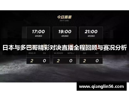 日本与多巴哥精彩对决直播全程回顾与赛况分析